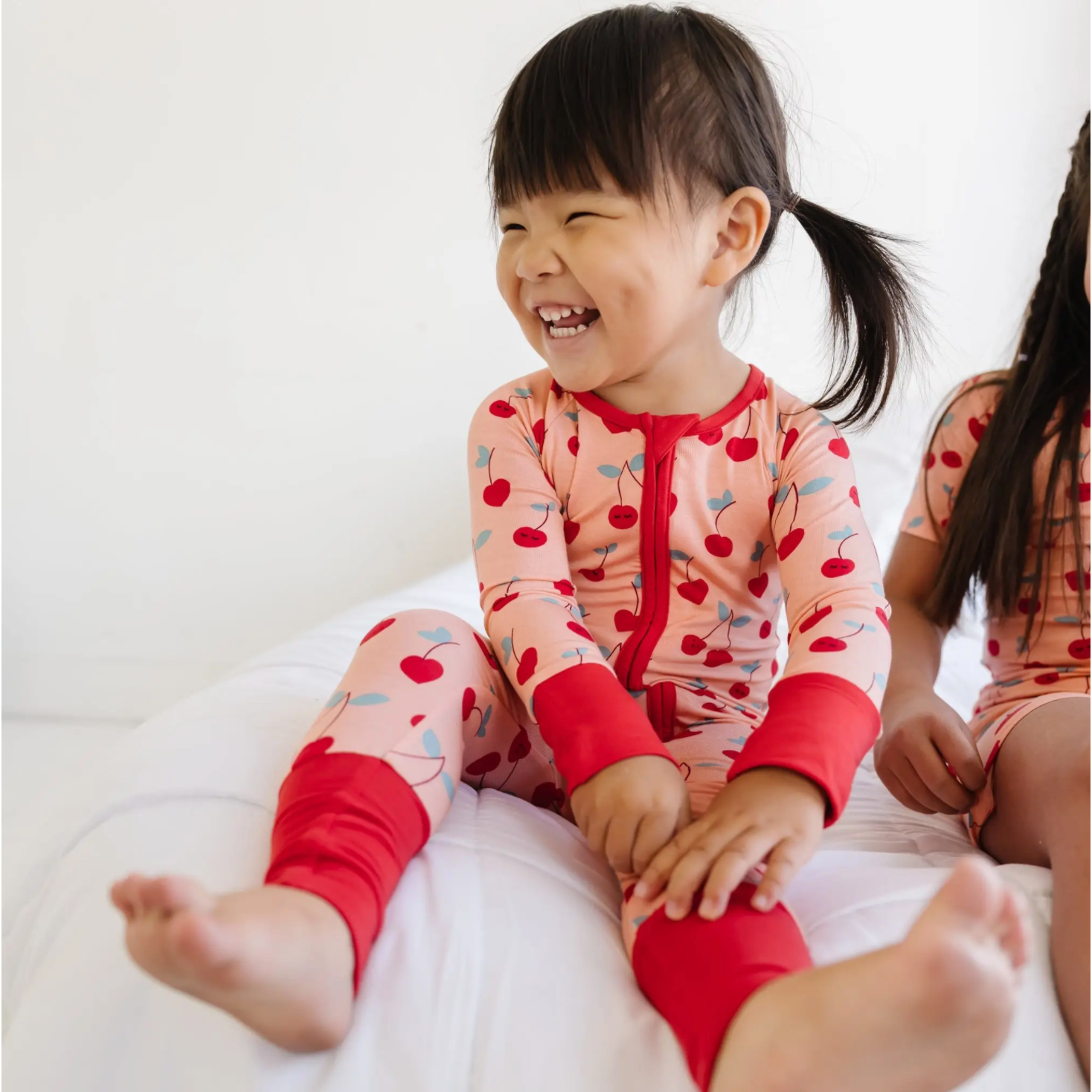 cherry on top bamboo viscose convertible romper/sleeper