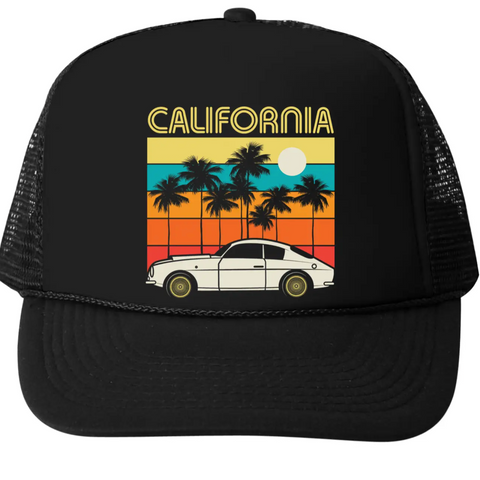 CALIFORNIA turbo truck hat in black