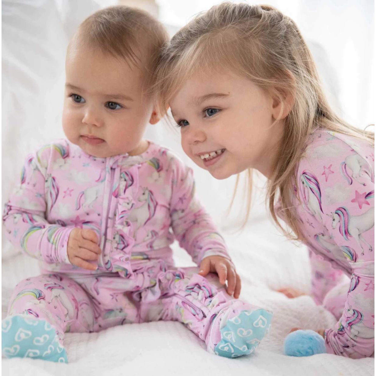 molly ruffled footie pajamas