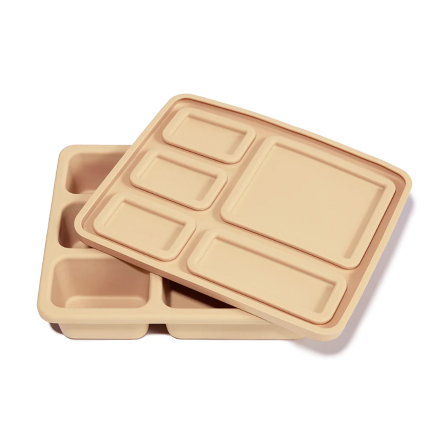 silicone bento box woodland in oat