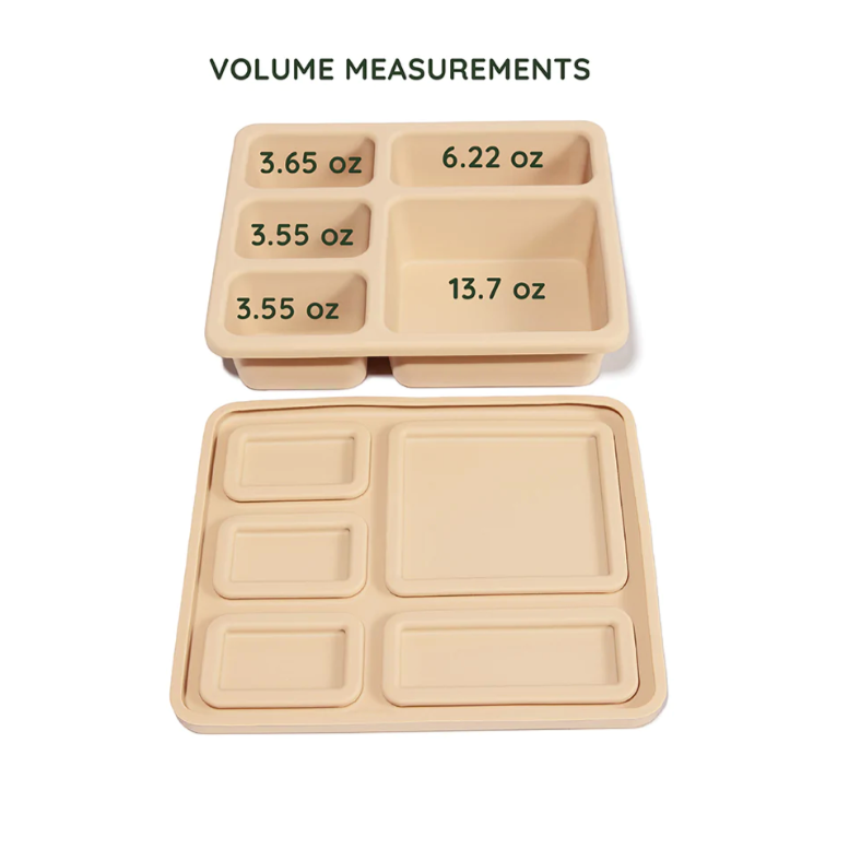 silicone bento box woodland in oat