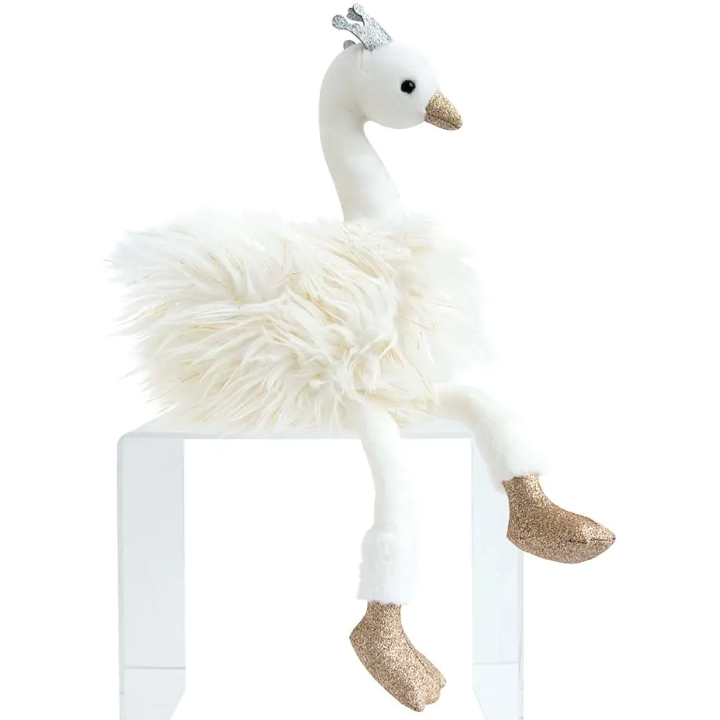 white swan stuffed animal