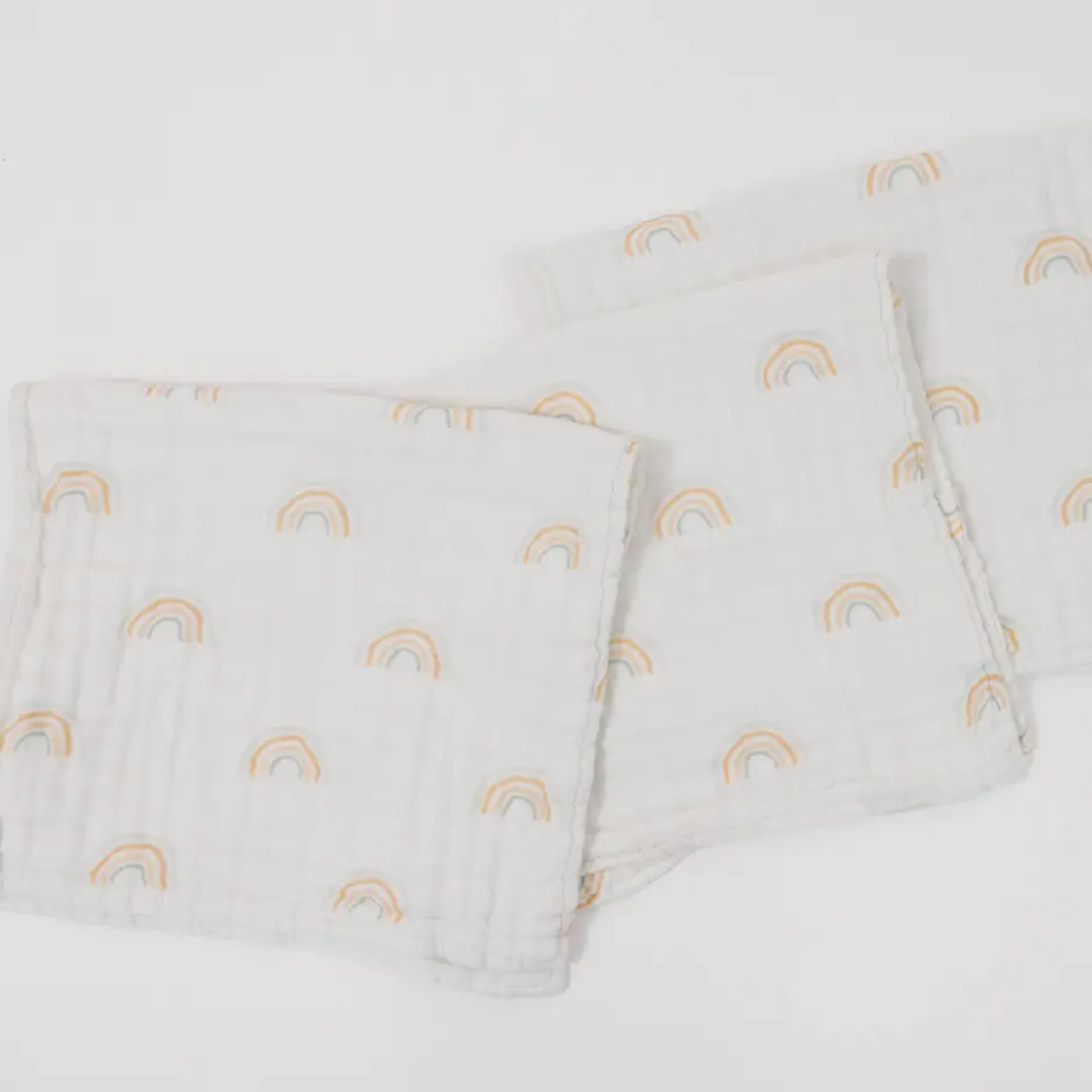 muslin burp cloths | rainbow