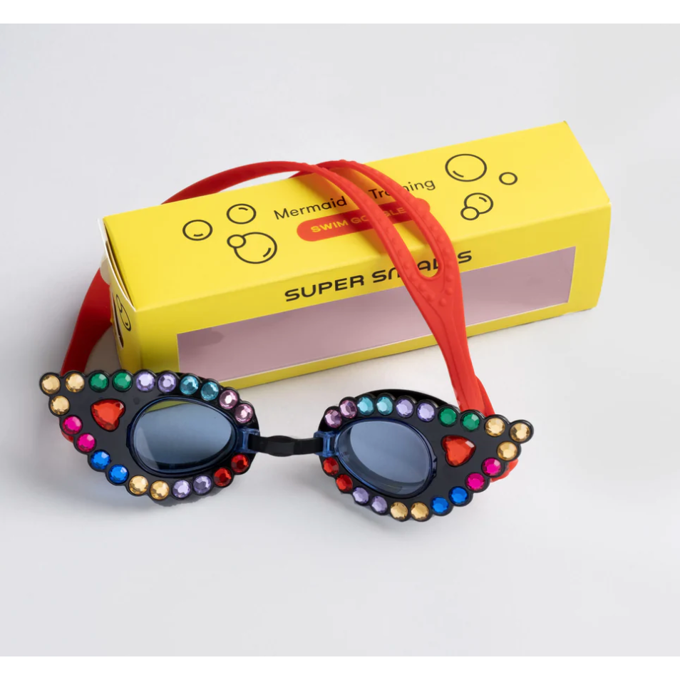 mermaid in training googles