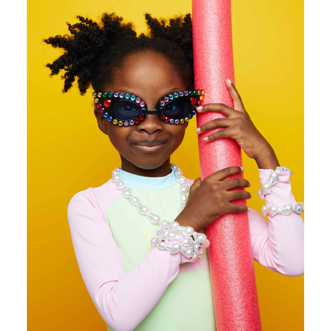 mermaid in training googles