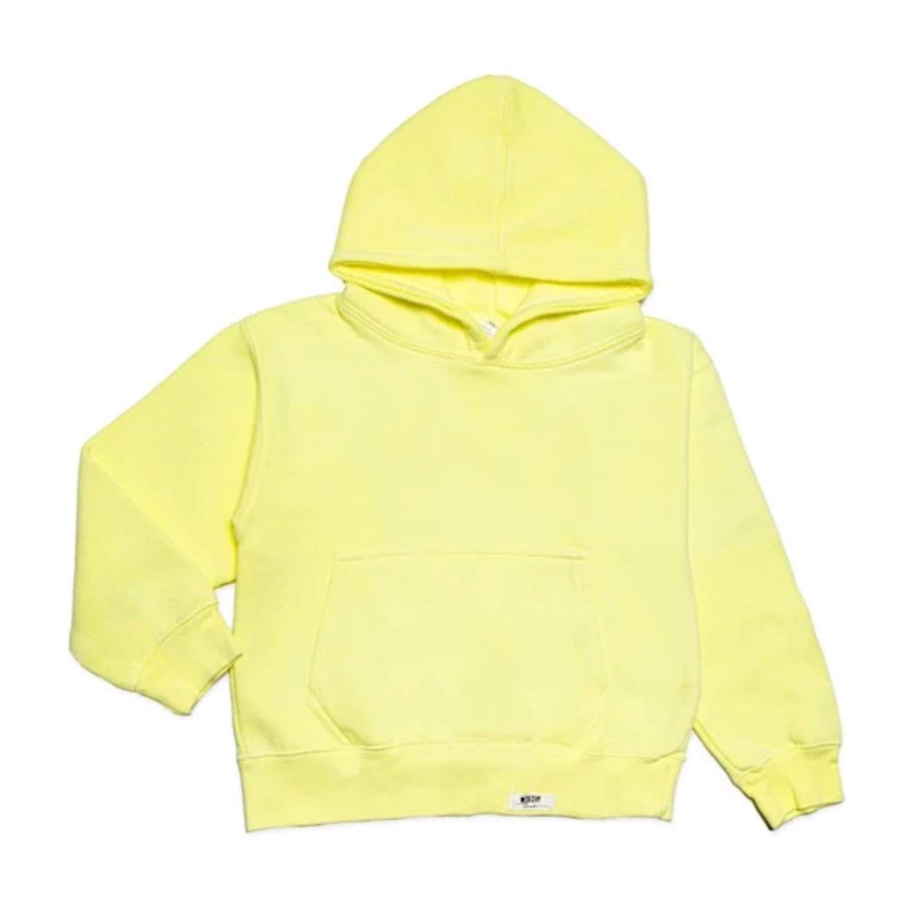 garment dyed hoodie | neon yellow