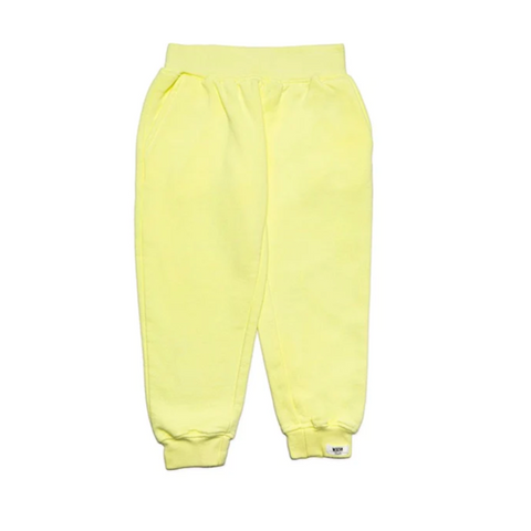 garment dyed joggers | neon yellow