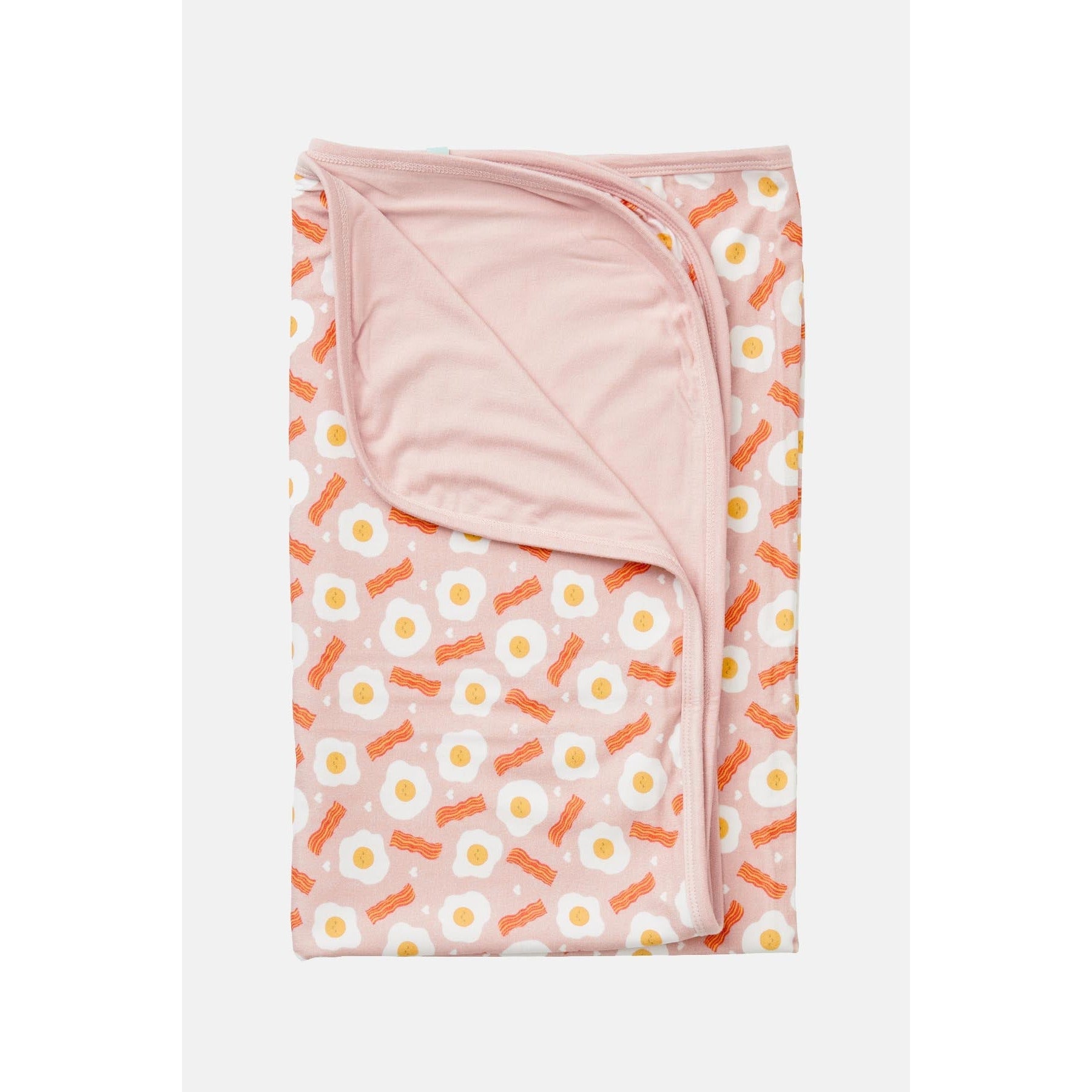 Stretchy Oversized Blanket - Bacon & Eggs Pink