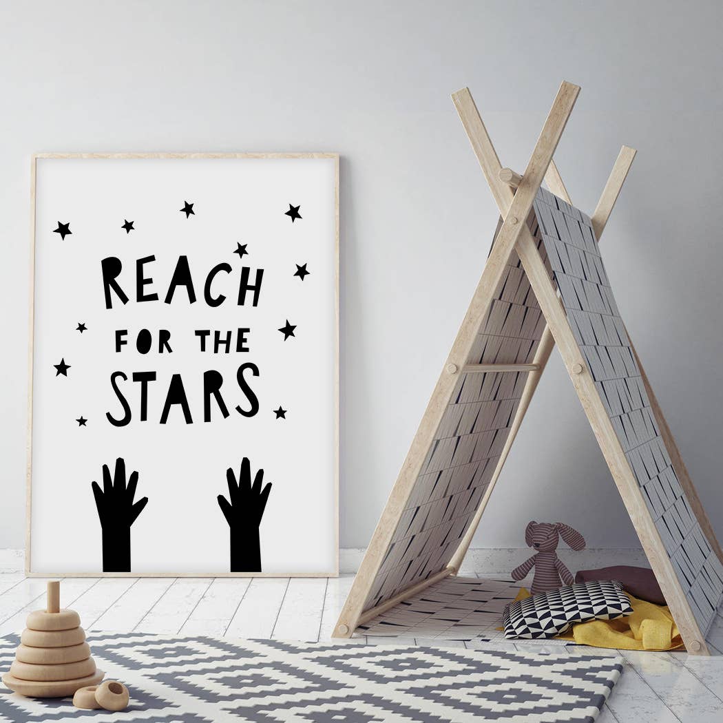 reach for the stars wall print
