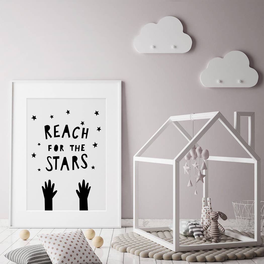 reach for the stars wall print