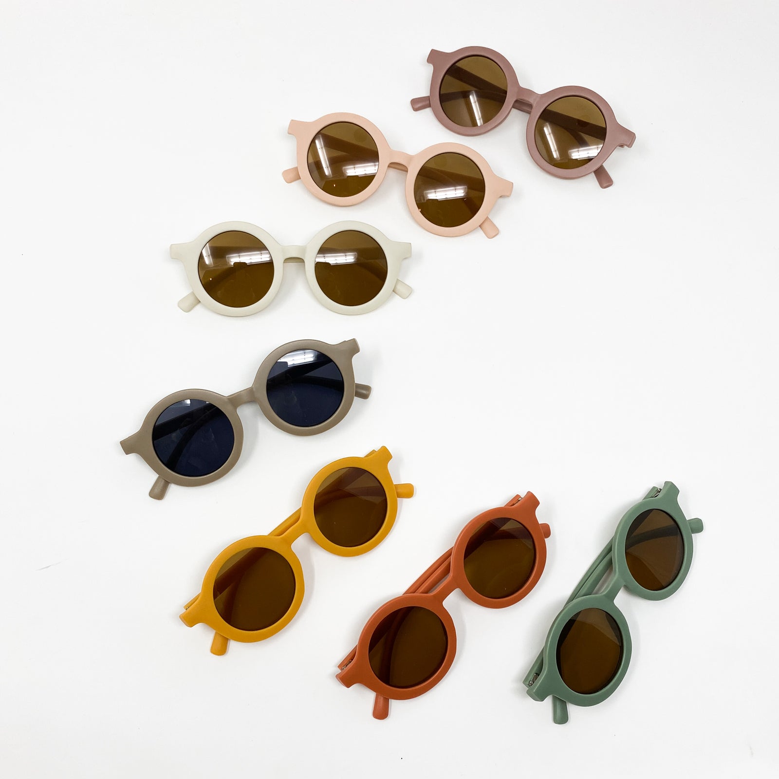 sustainable sunglasses in blush