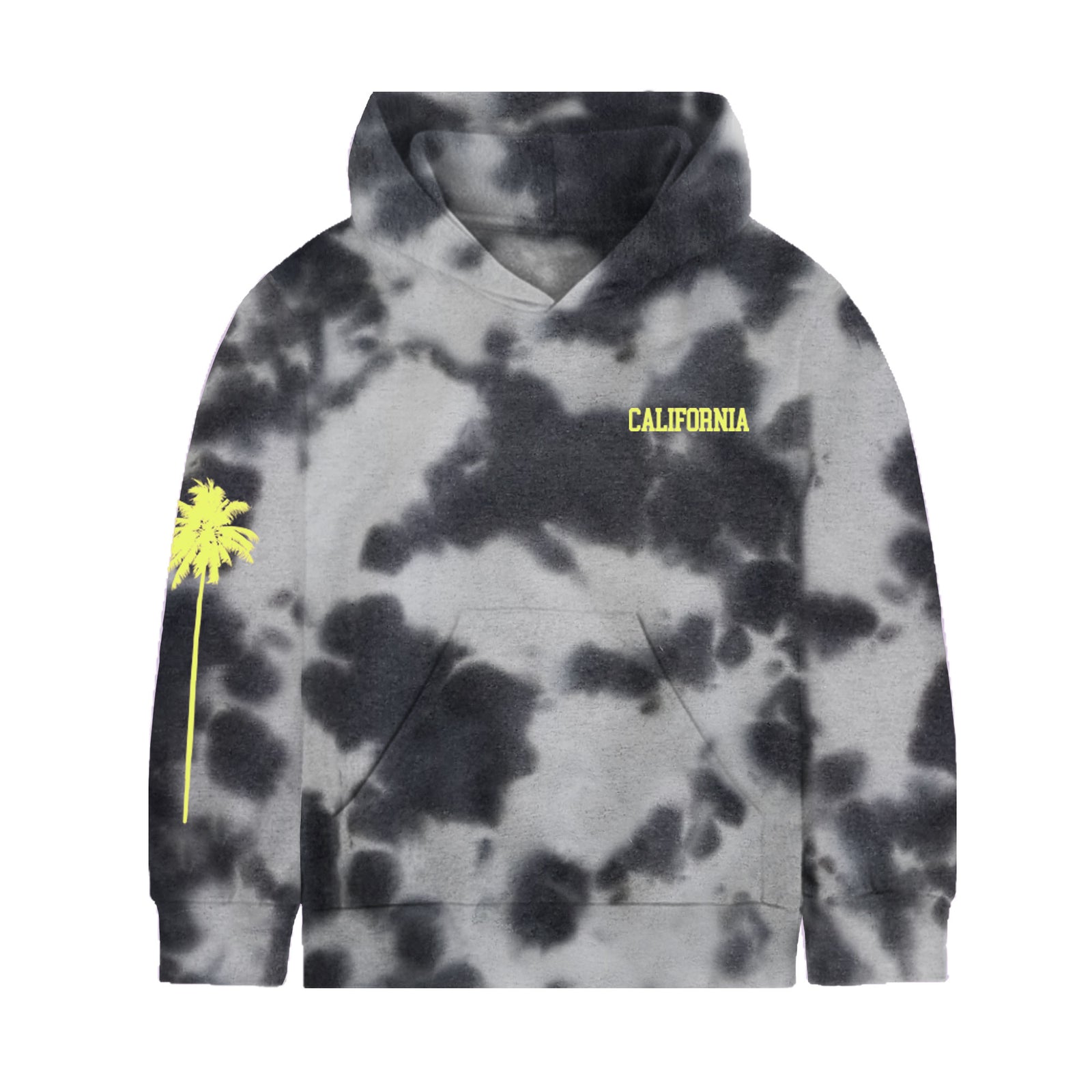 tie dye cali hoodie