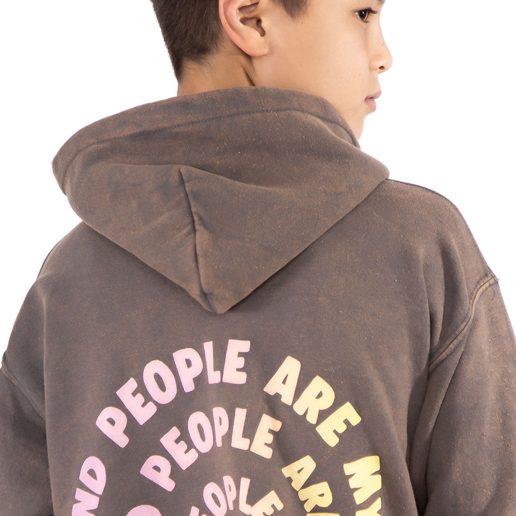 vintage charcoal grey kinda people hoodie