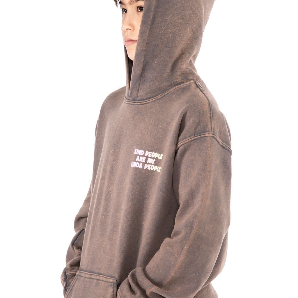 vintage charcoal grey kinda people hoodie