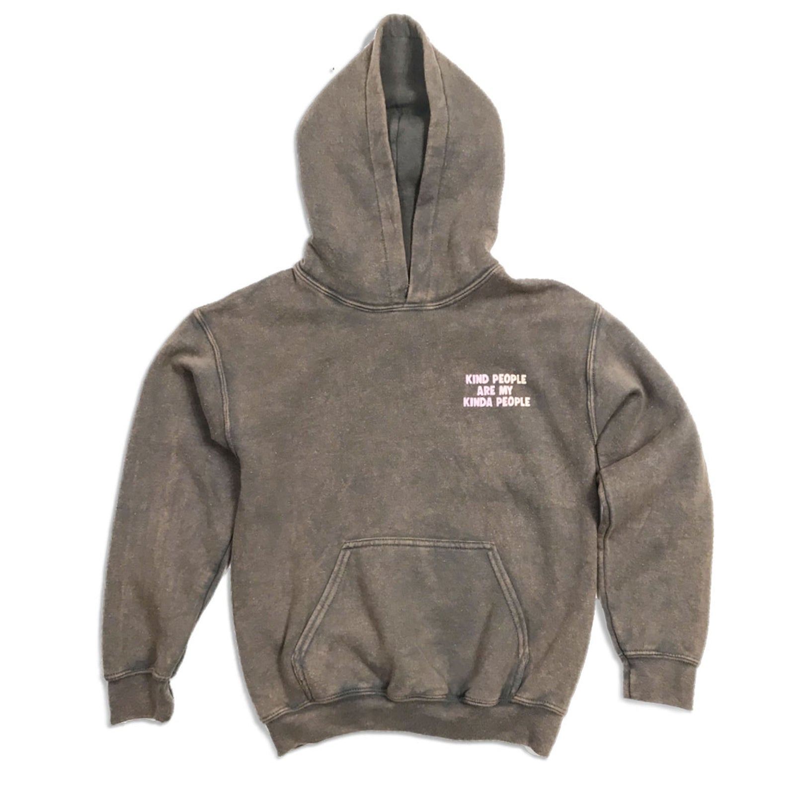 vintage charcoal grey kinda people hoodie