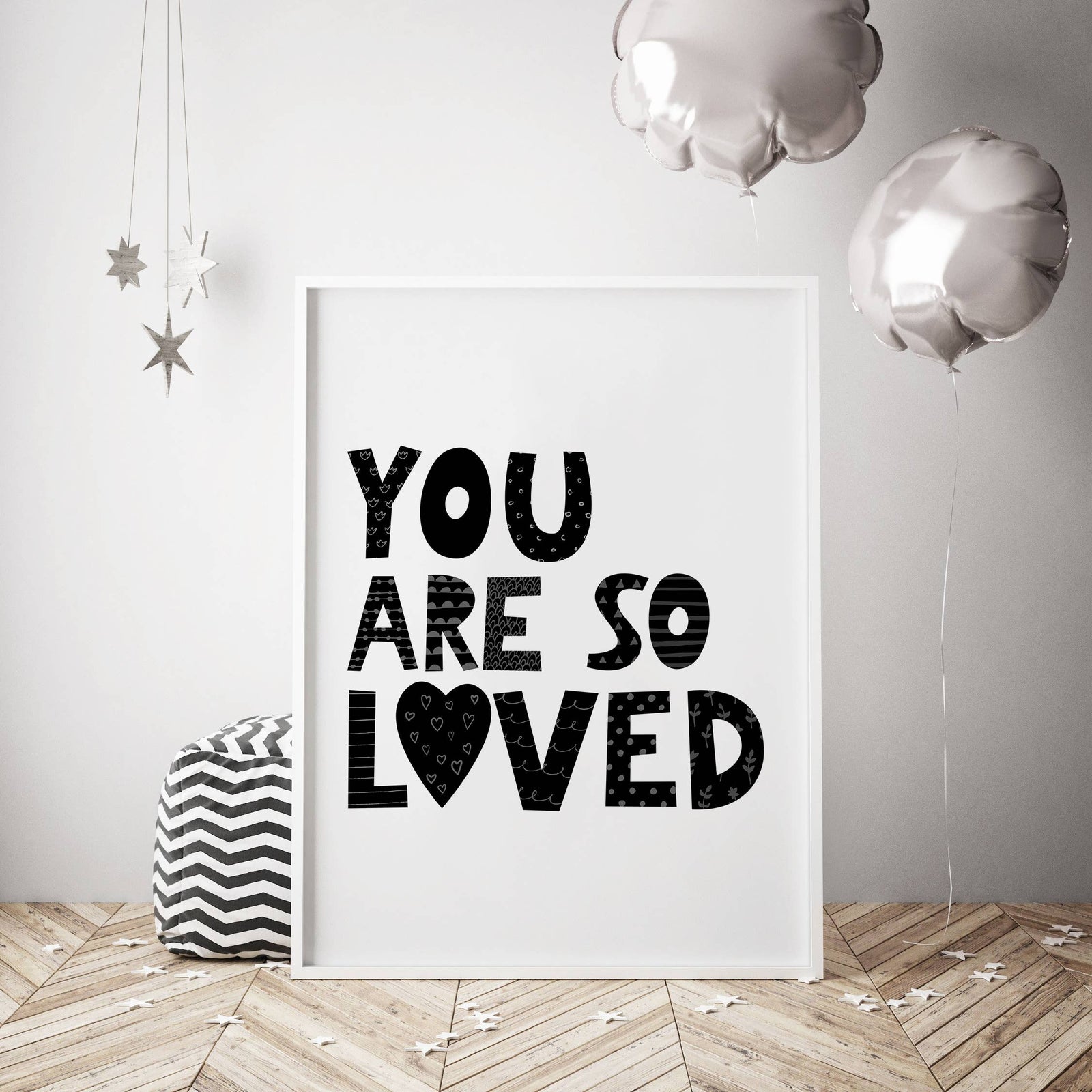 you are so loved wall print