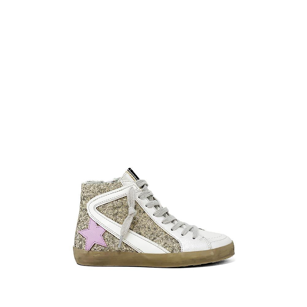 roxanne kids high-top sneaker | pearl distressed
