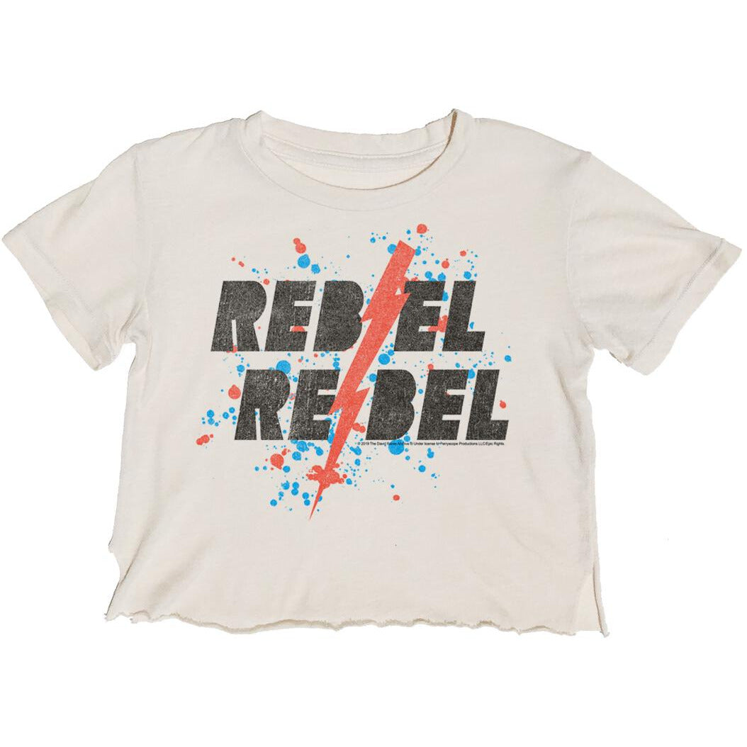 rebel rebel crop tee