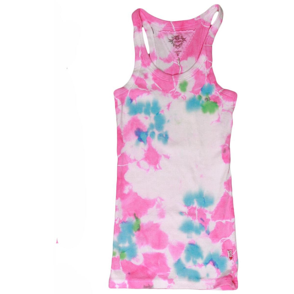 tie dye tank top | pink/blue/green