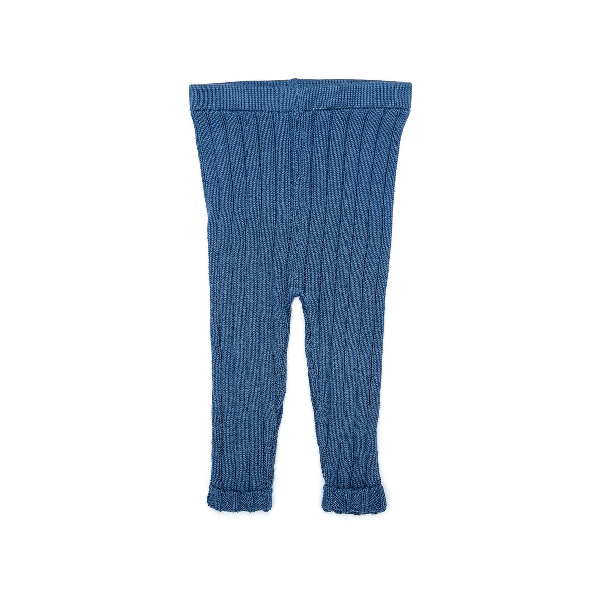 knit legging | blue