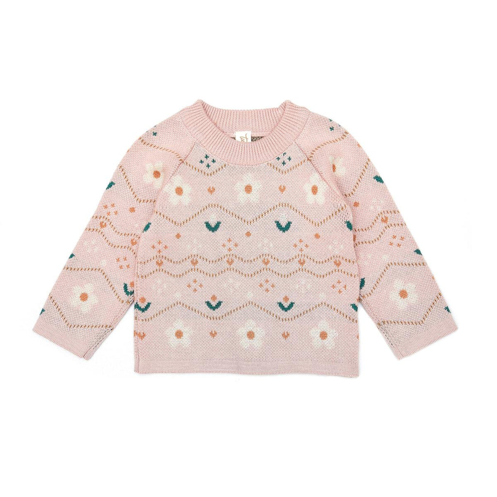 garden sweater | pink