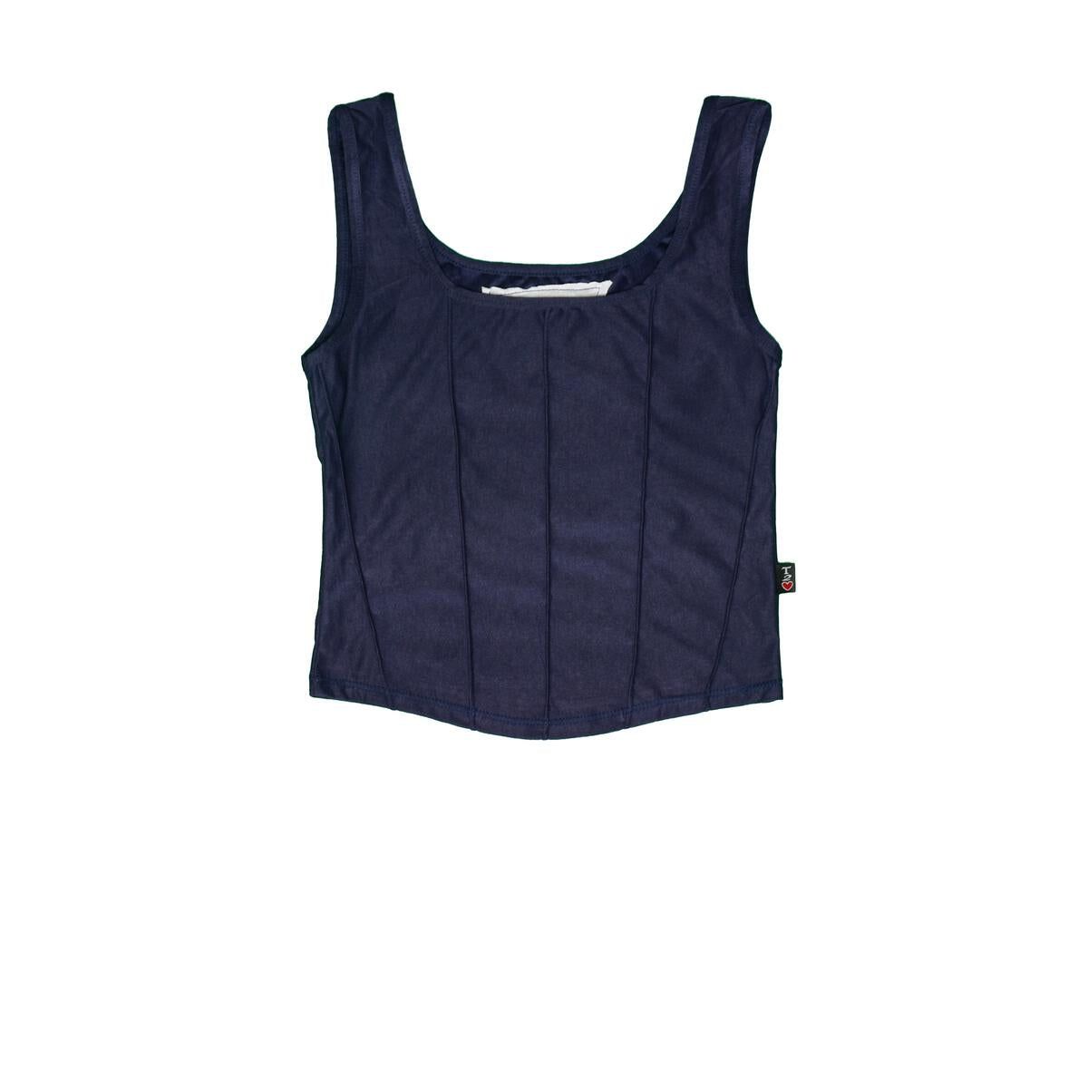 bustier tank top | navy