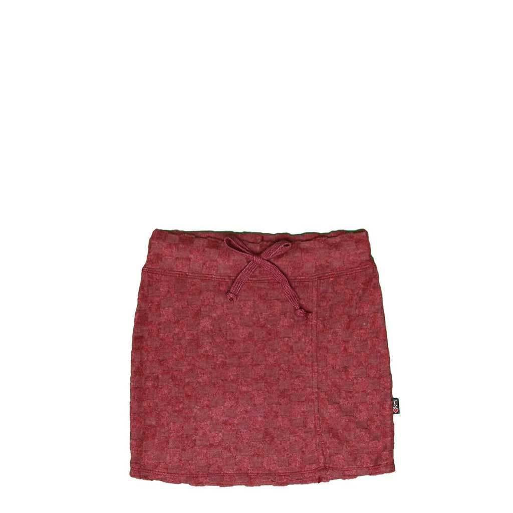 mini draw string skirt | plum