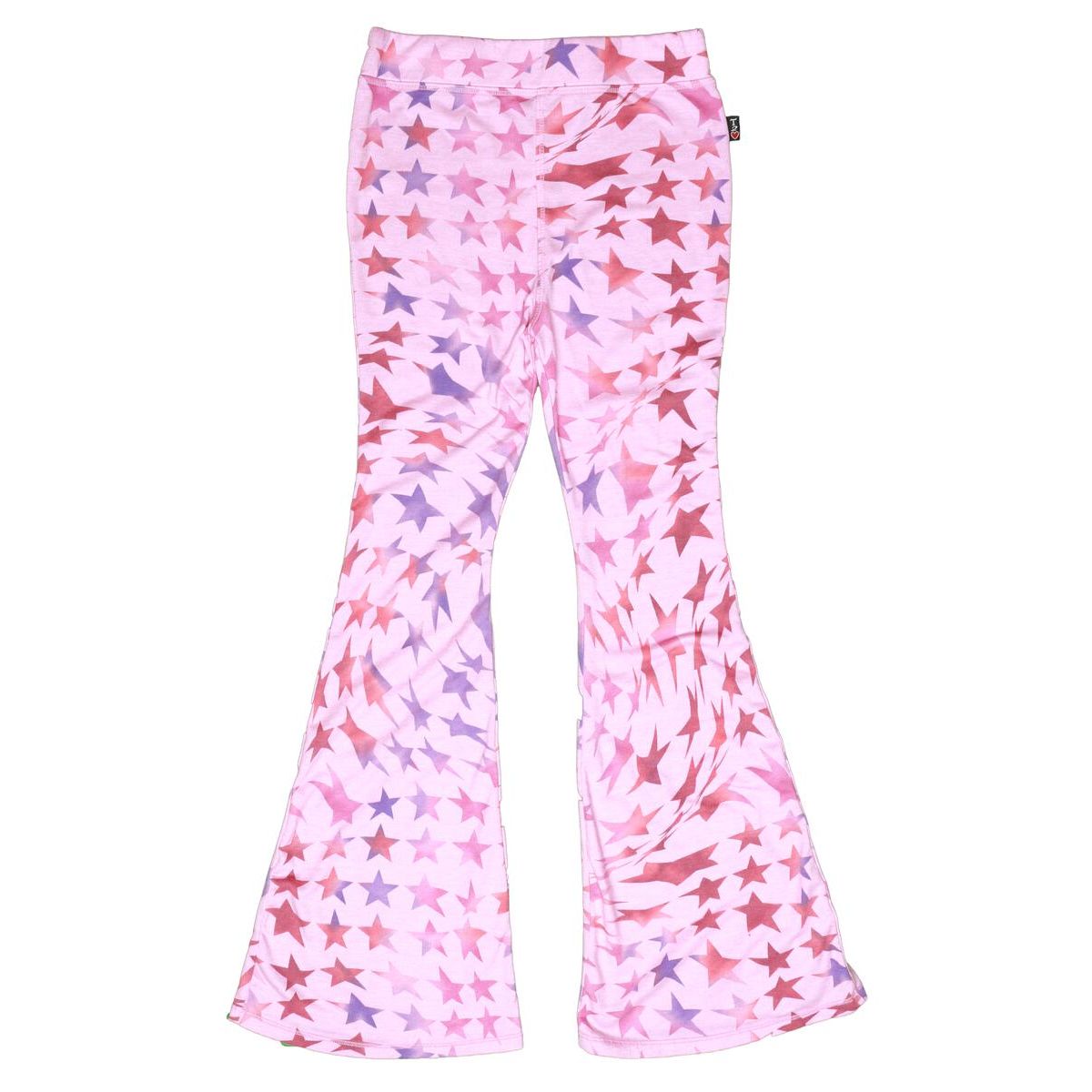 fitted flare pant | pink star