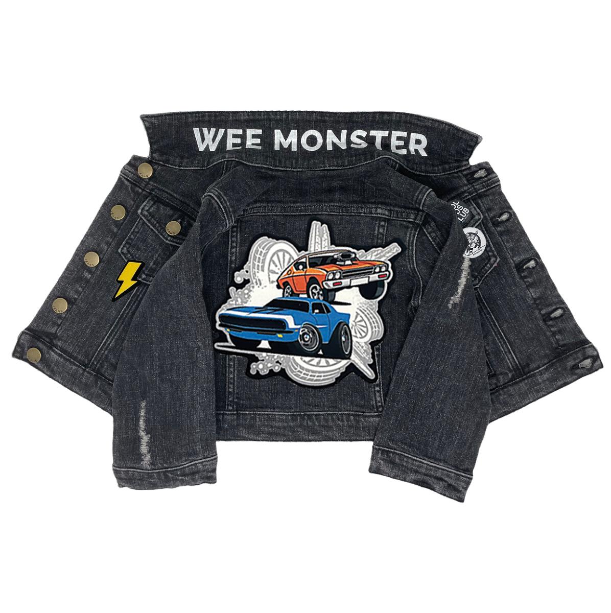 speed racer black denim jacket