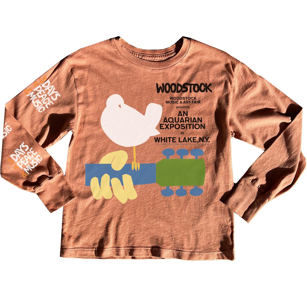 woodstock organic long sleeve tee