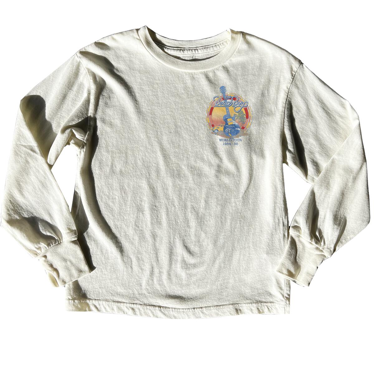 beach boys organic long sleeve tee