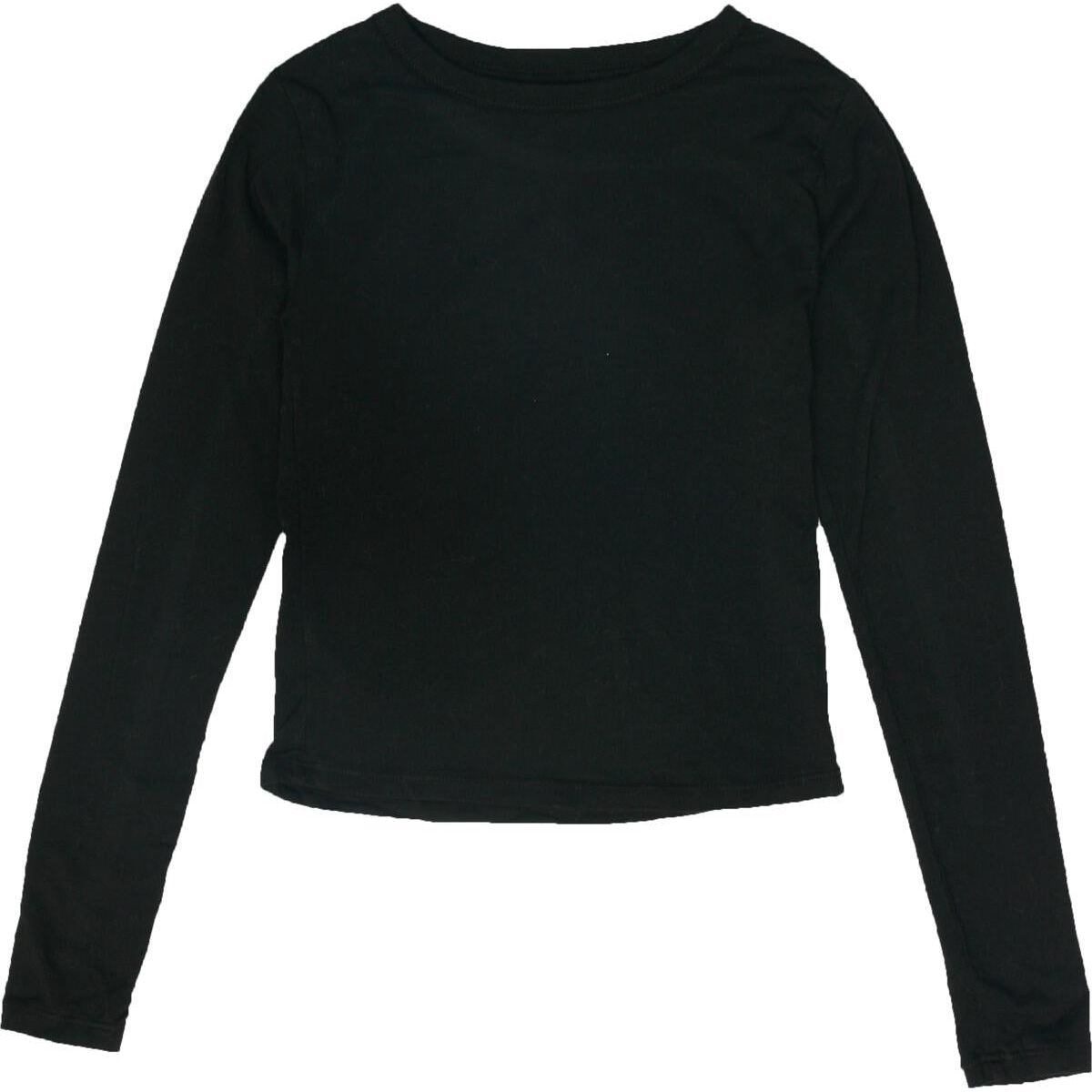 ballet neck top | black