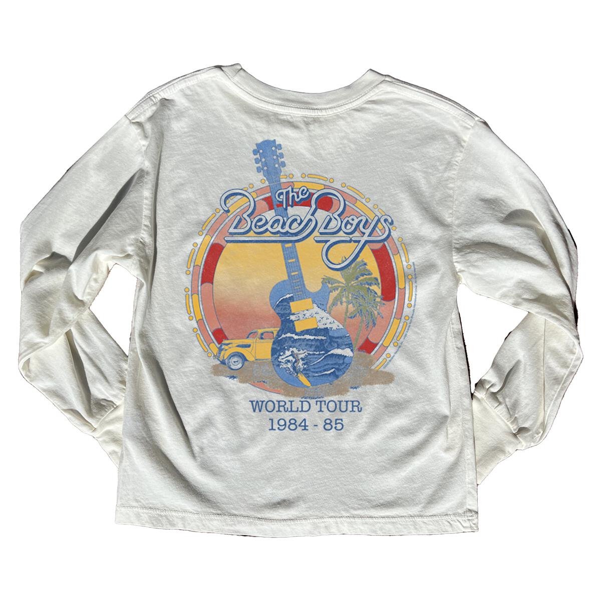 beach boys organic long sleeve tee