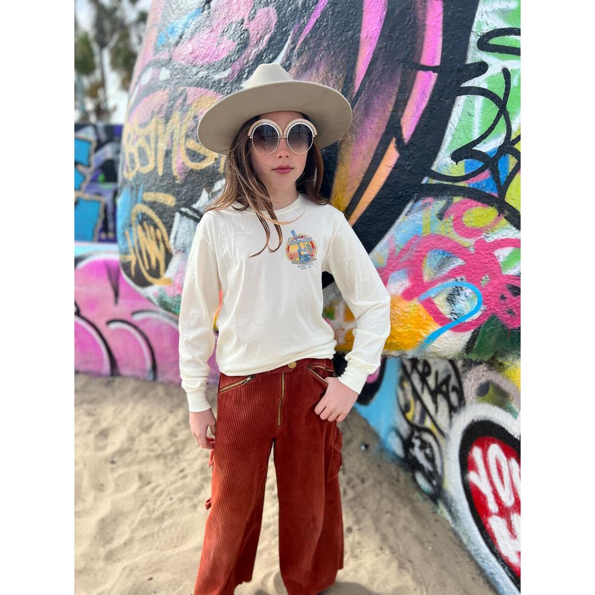 beach boys organic long sleeve tee