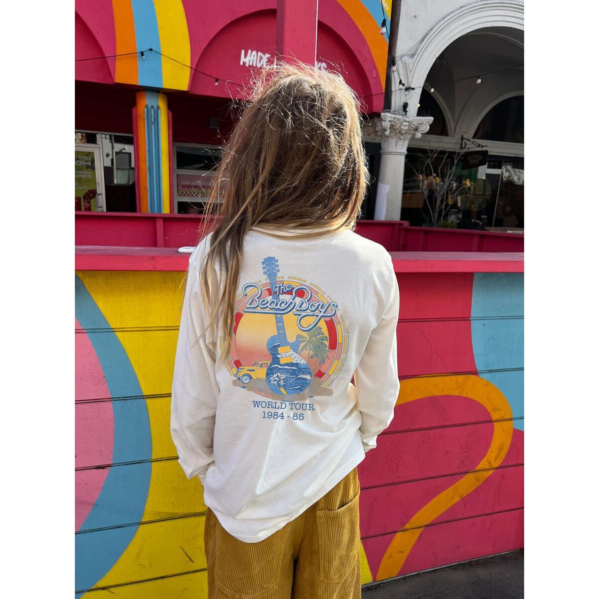 beach boys organic long sleeve tee