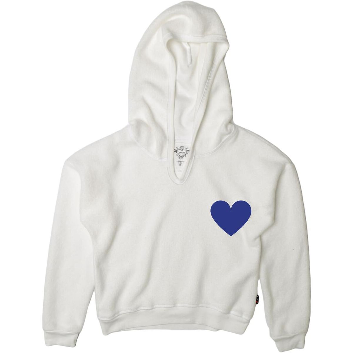 loose fit hooded pullover | heart