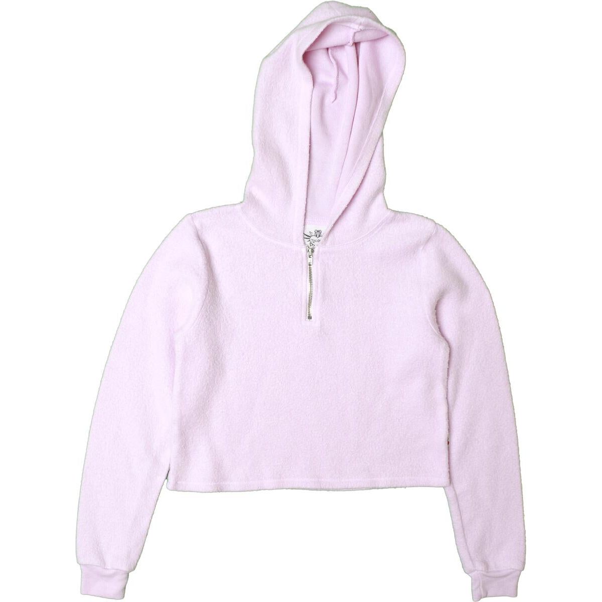 pullover hoodie with zip | candy pink