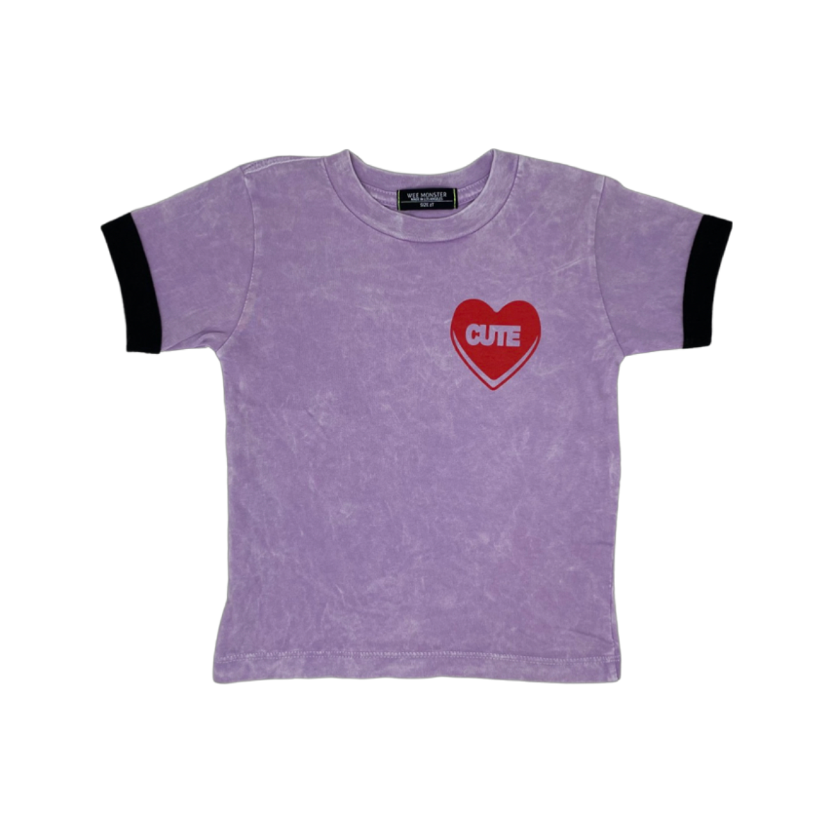 cute purple mineral wash tee