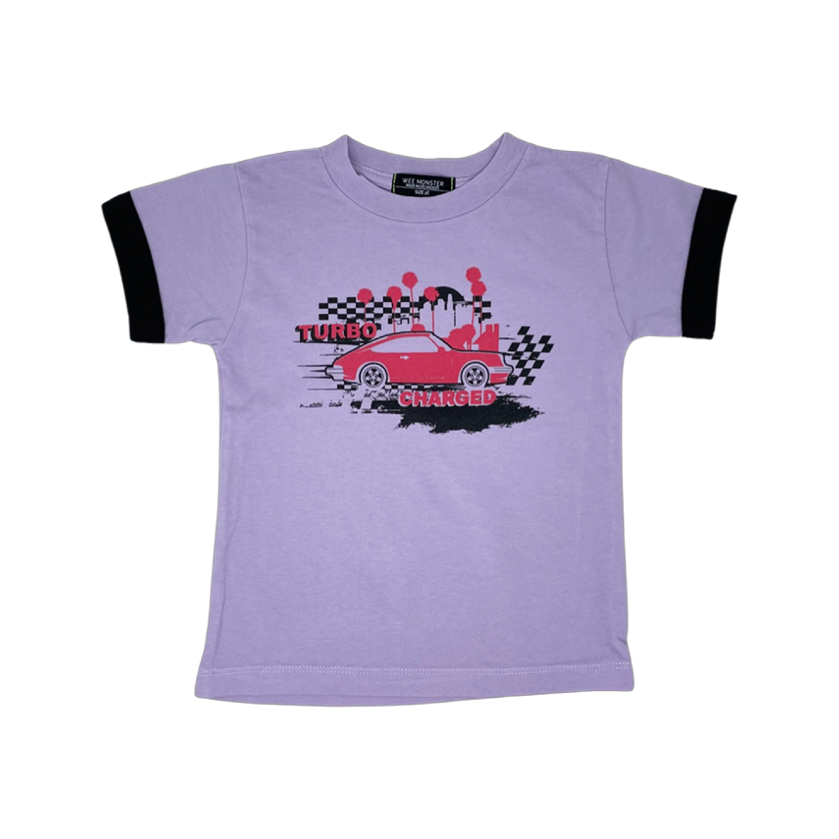 turbo charged purple mineral wash tee