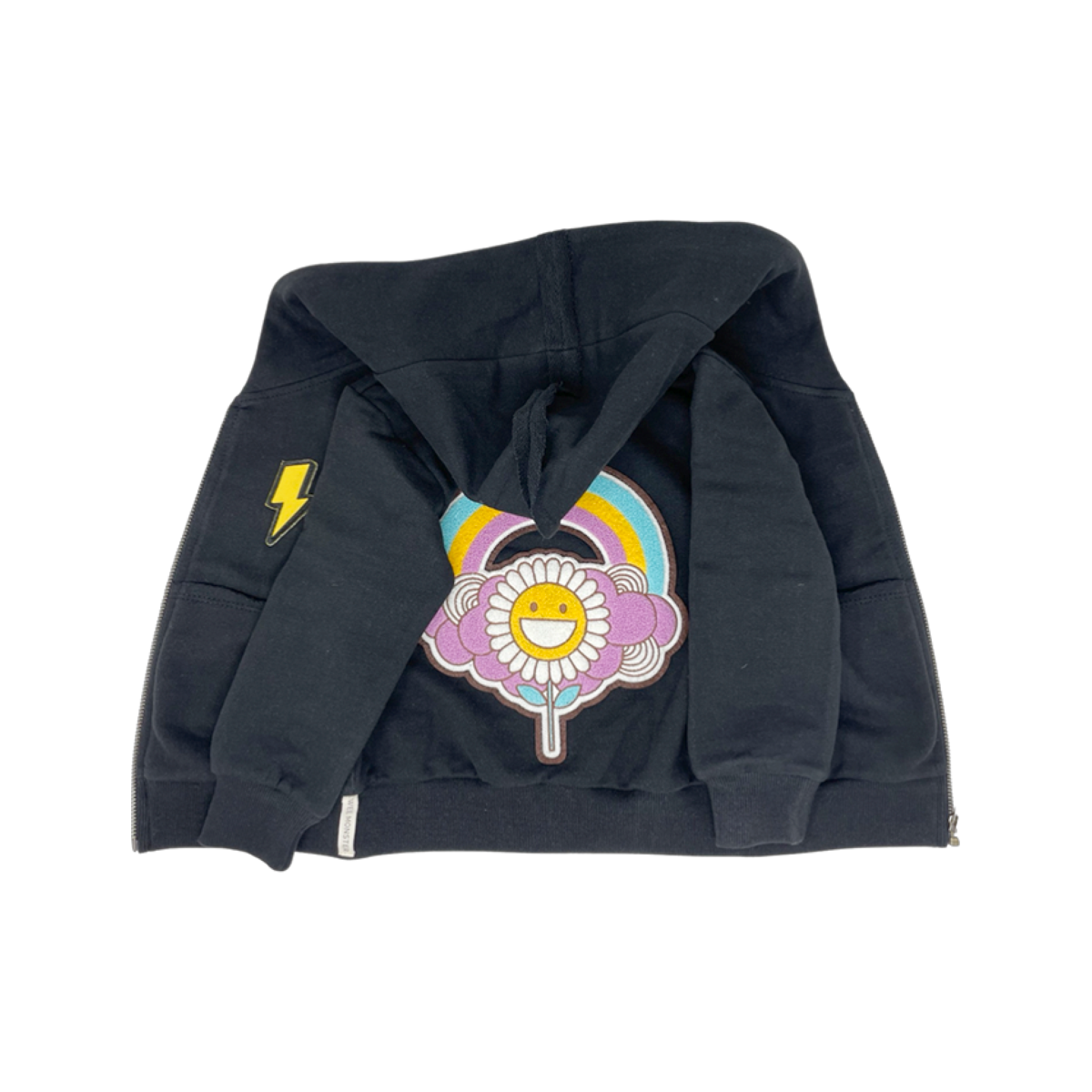 sunflower zip hoodie | black