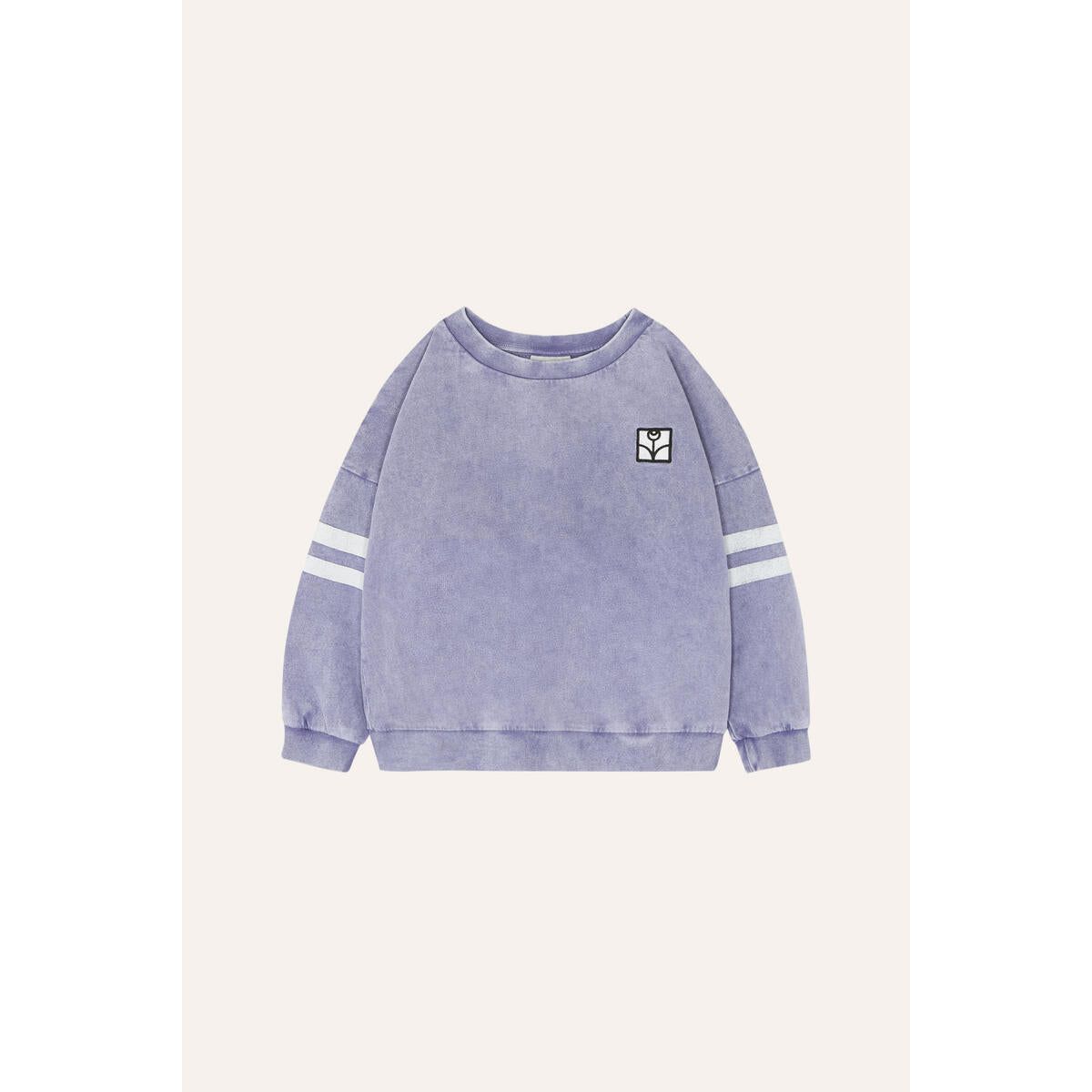 blue washed oversized kids sweatshirt