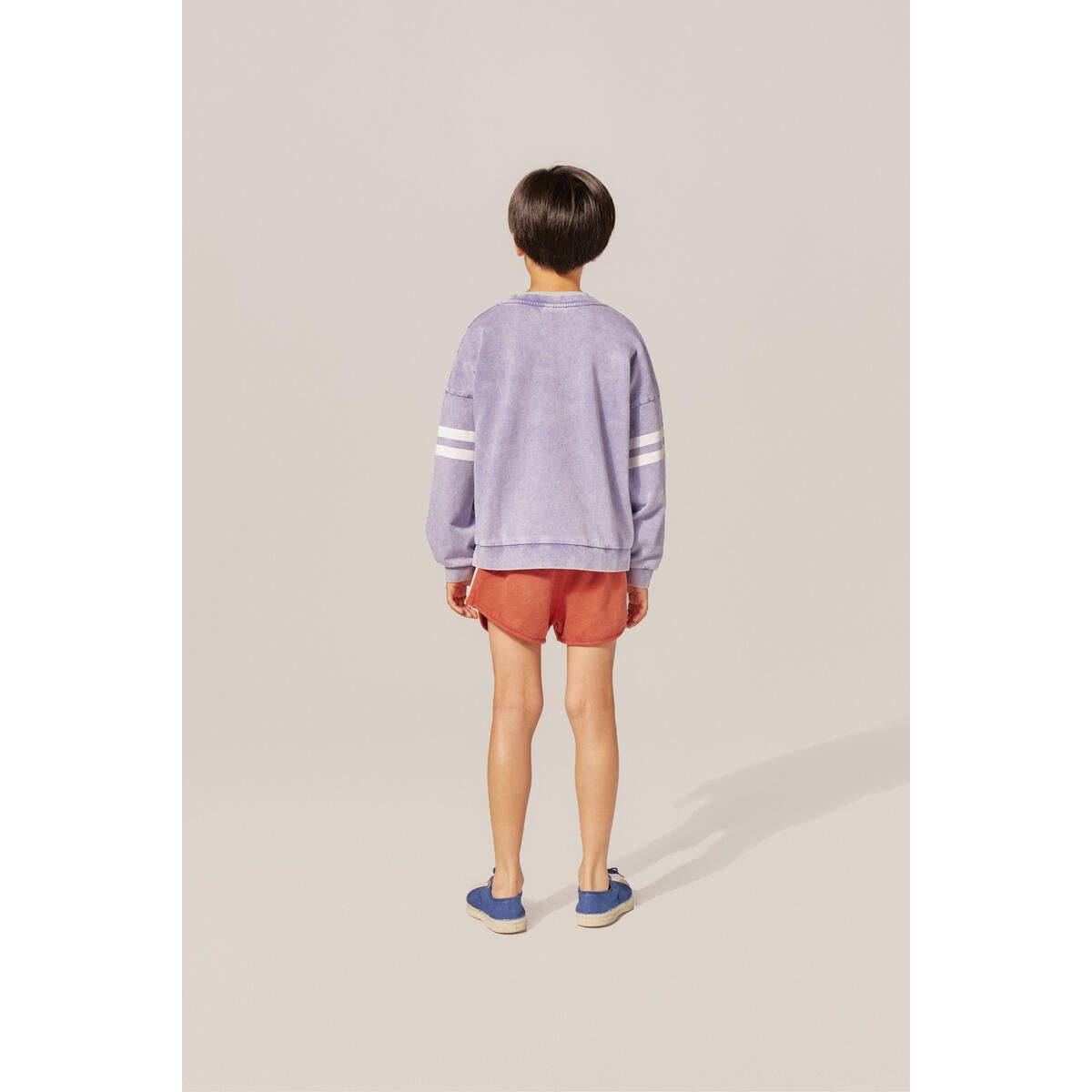 blue washed oversized kids sweatshirt