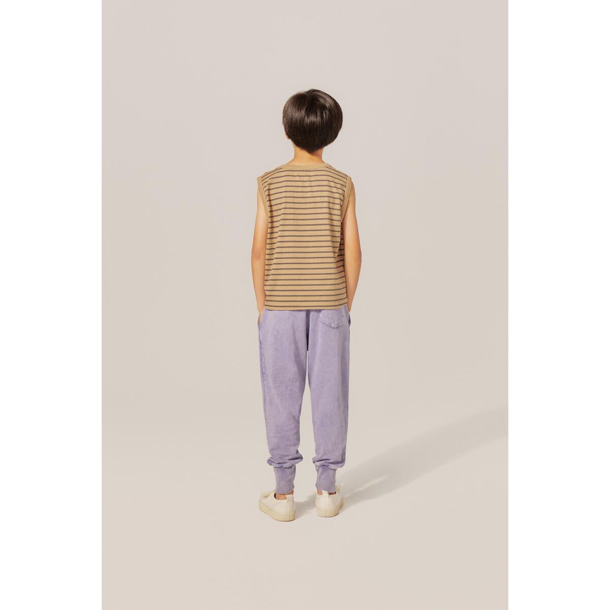 blue washed kids jogging trousers