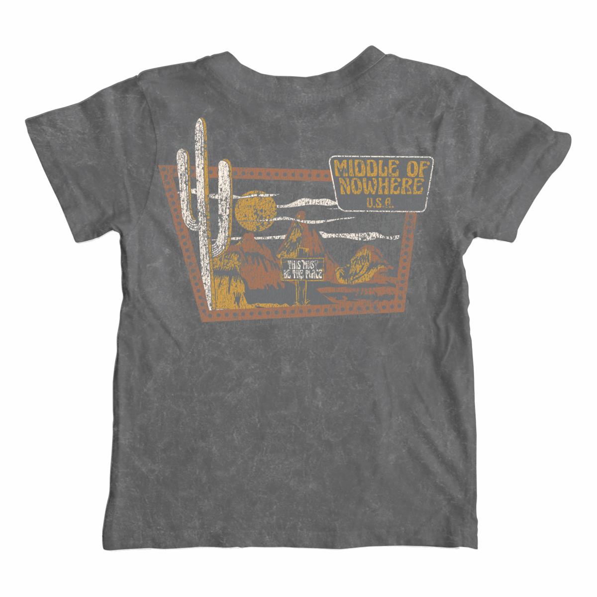 middle of nowhere tee shirt | mineral black