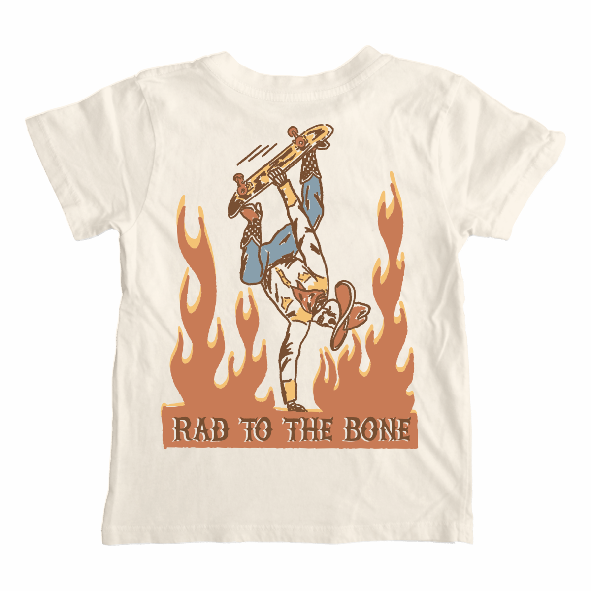 rad to the bone tee shirt | natural