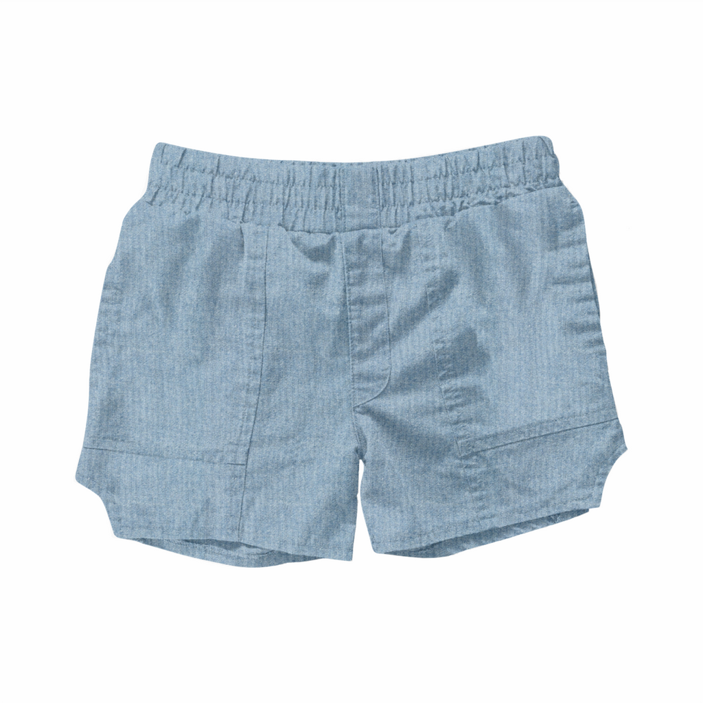 roam donna shorts | denim chambray
