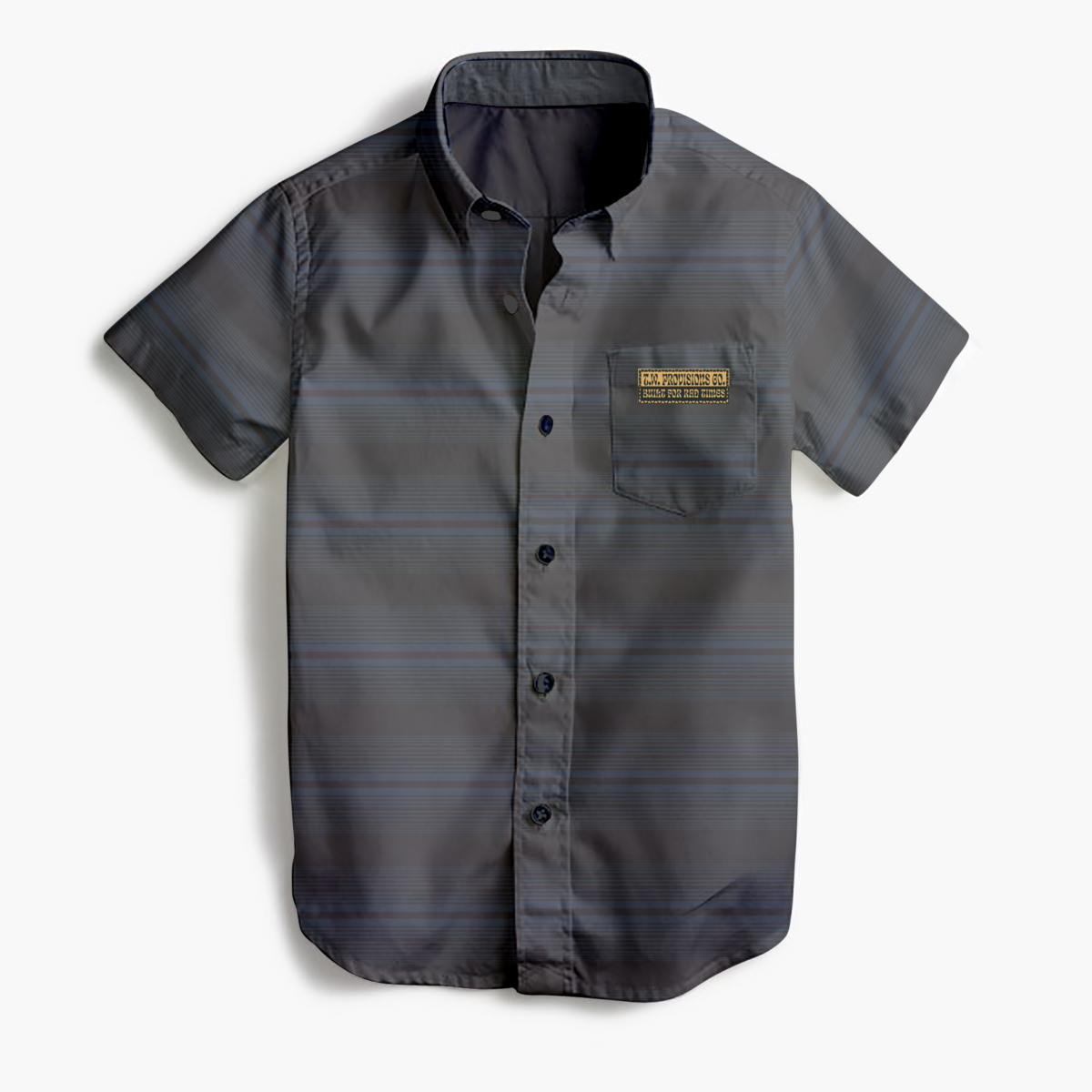 silverado button up shirt | black/river