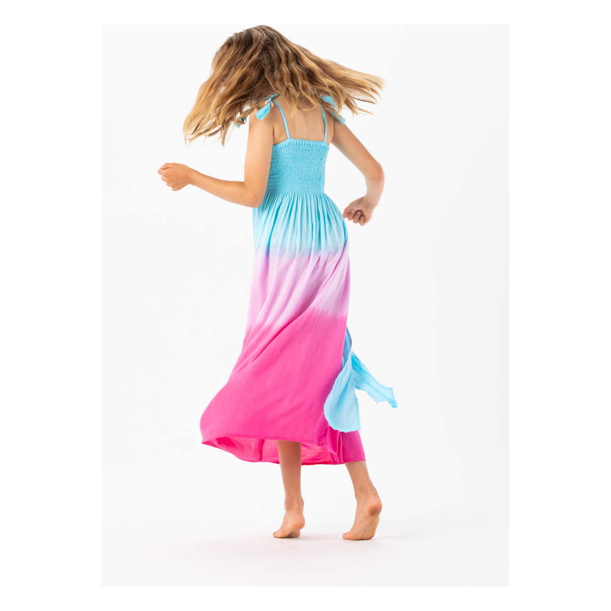 kids jasmine dress | turquoise violet
