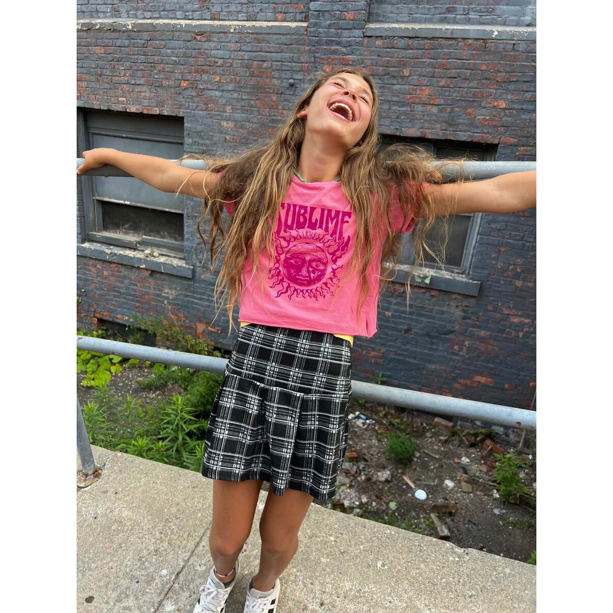 sublime crop tee  | pink