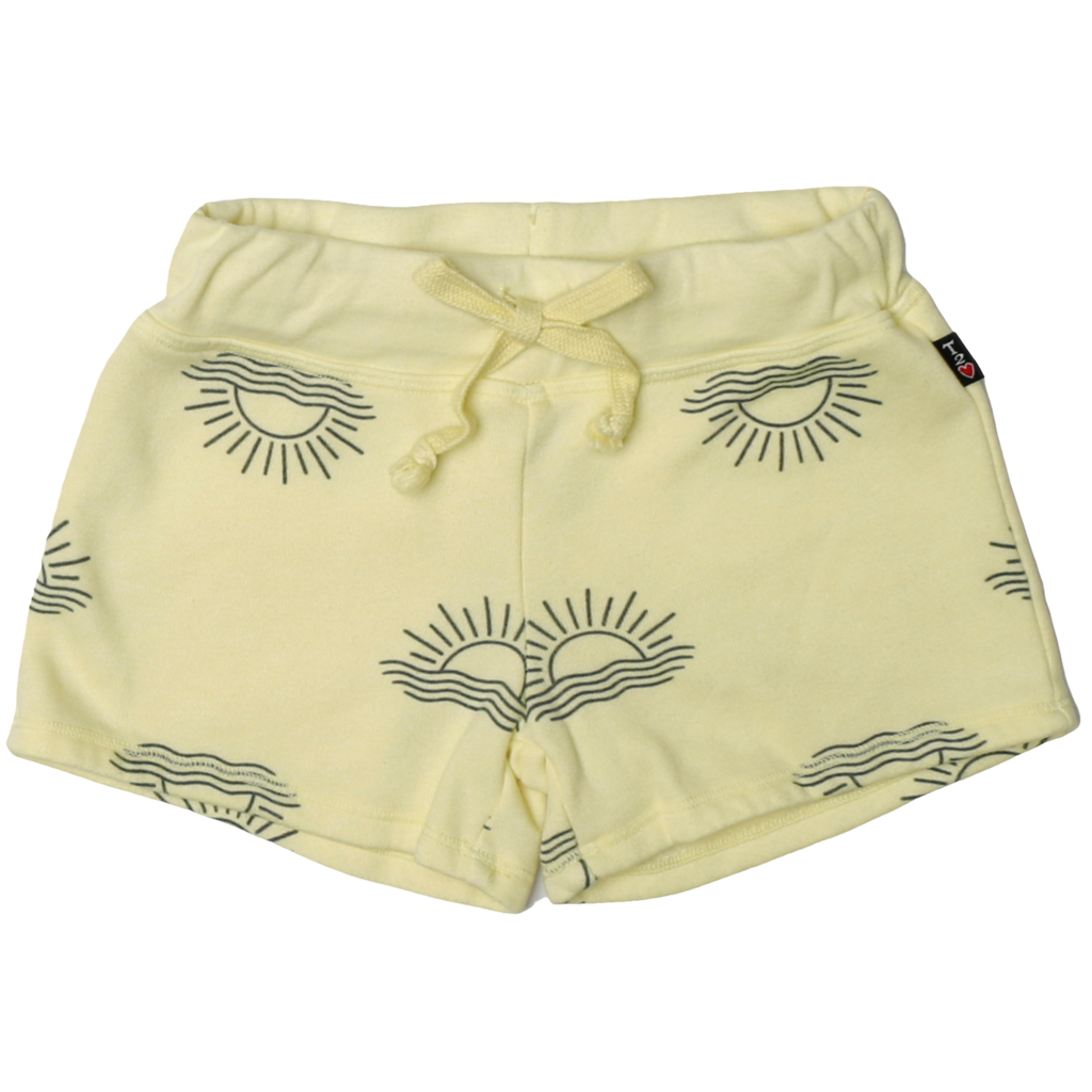 draw string sun shorts | yellow